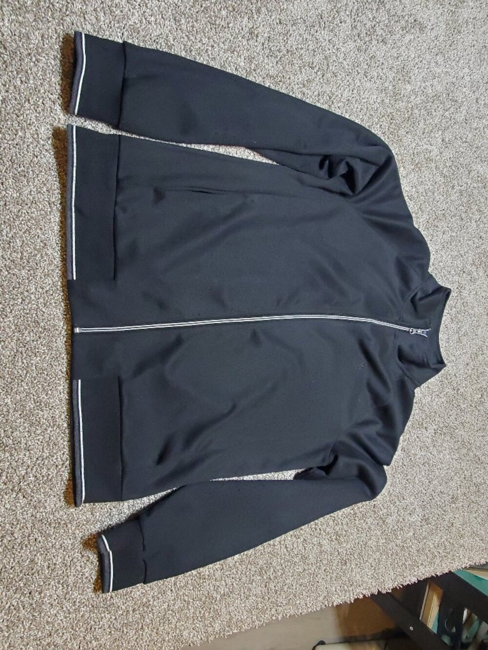 Robert Graham Men's Zip Up Sweater Size Large Black